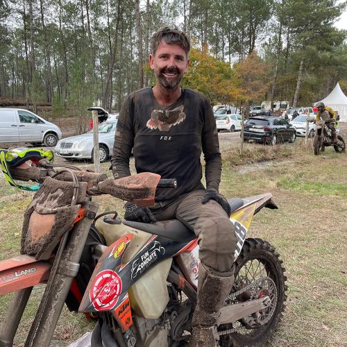 François Vigneron de Fun Conduite Calais participe à l'Enduropale 2023 pour la 11ème fois